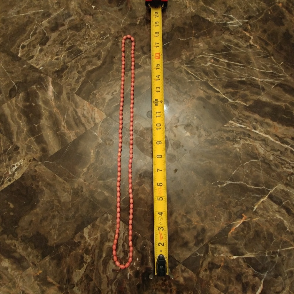 Pink beaded necklace