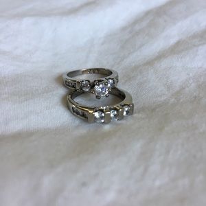 Engagement and wedding rings