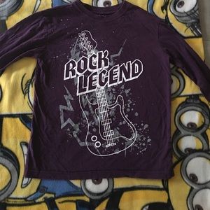Long sleeve tee graphic shirt ( Rock Legend)