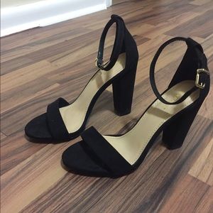 Express Ankle Strap Block Heels