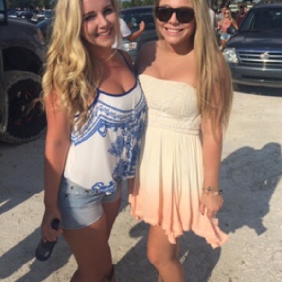 Ombré Urban Outfitters Strapless Dress - Picture 4 of 4