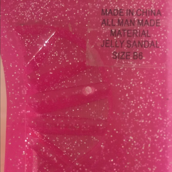 Kate Spade Sandals Pink 'Yari' Jelly Glitter NEW - Picture 6 of 7