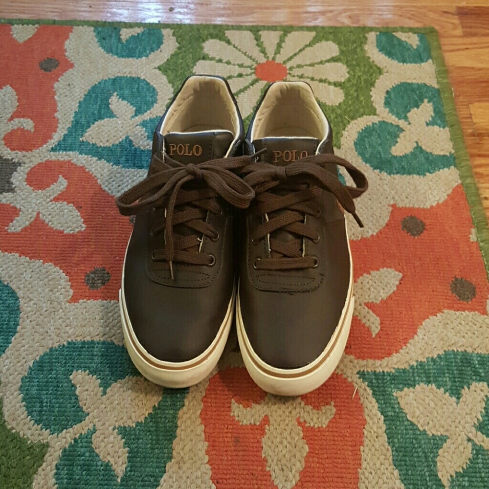 Ralph Lauren leather canvas shoe