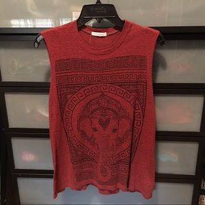 Ganesh burnt orange tank top