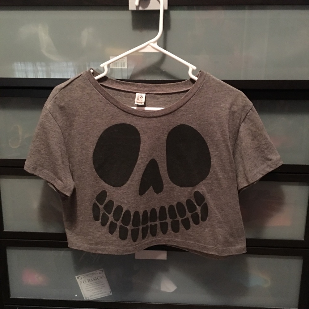 Skeleton crop top