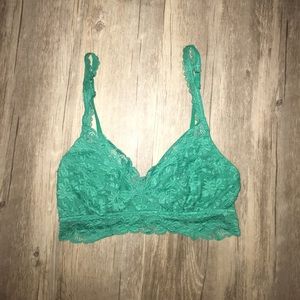 AERIE triangle teal bralette
