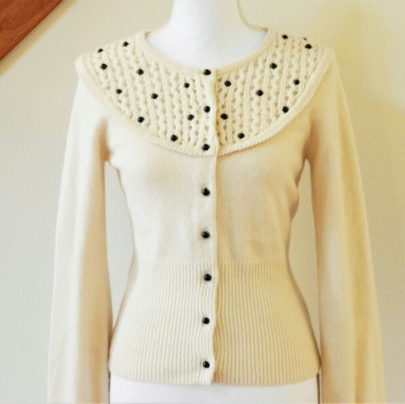 Tea for Two cardigan Anthropologie sz S - Picture 3 of 5