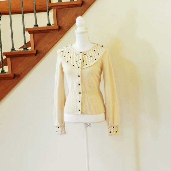 Tea for Two cardigan Anthropologie sz S - Picture 5 of 5