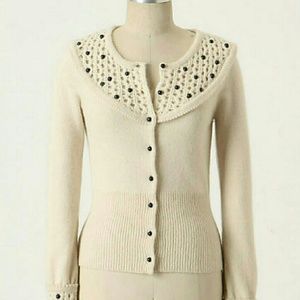 Tea for Two cardigan Anthropologie sz S