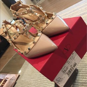 Valentino rockstud t strap pumps