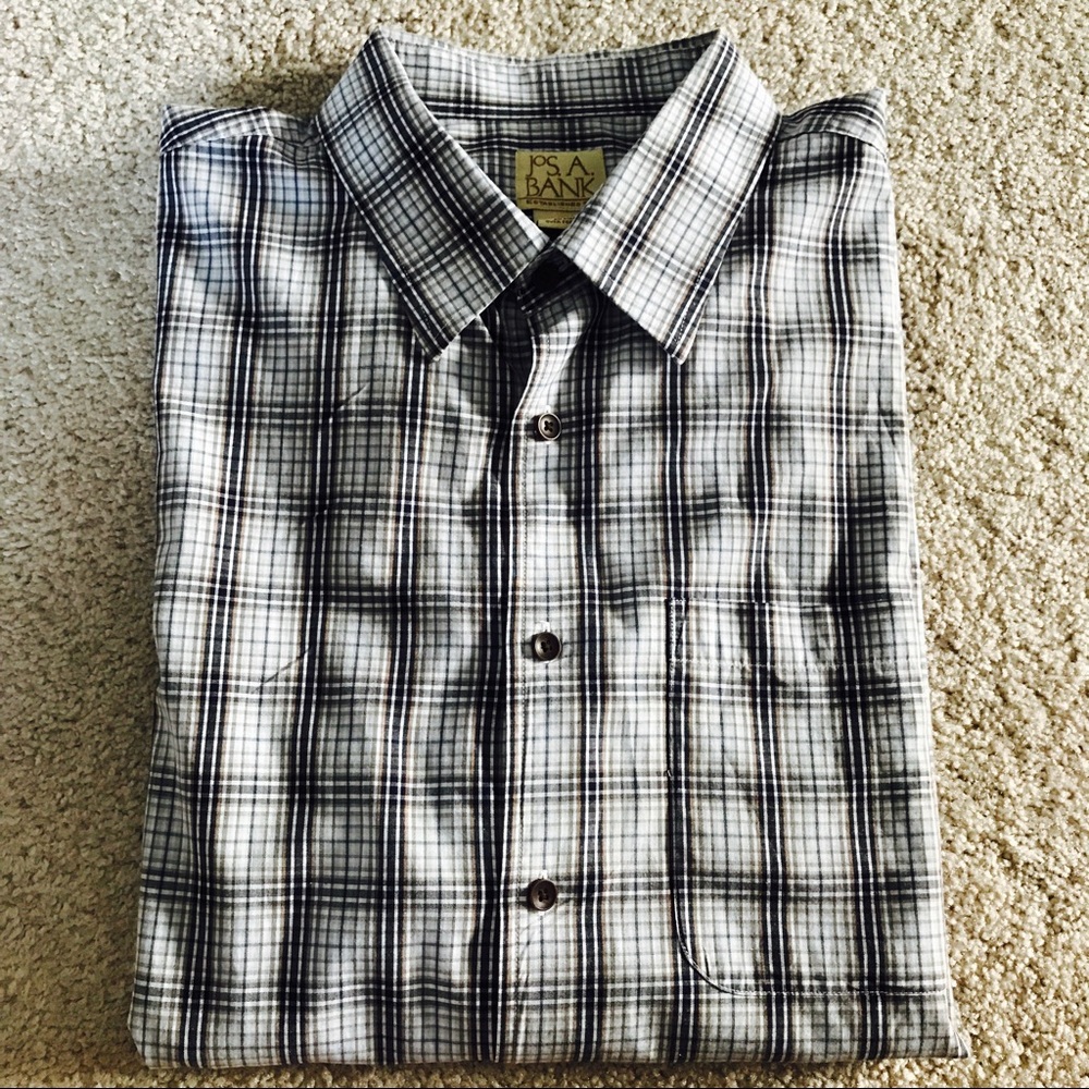 Jos A Bank men's check shirt XL