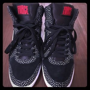 Nike Force polka dot wedges