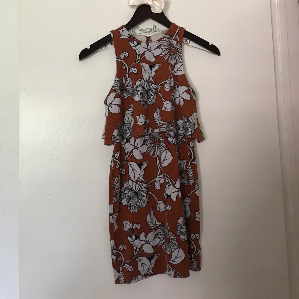 Cooperative XS Dark Orange Urban Outfitters Dress