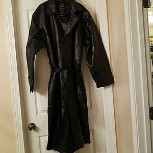 leather trenchcoat