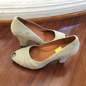 Gentle Souls short suede heels