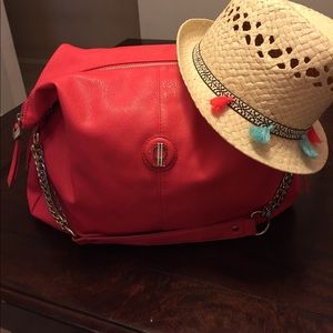 EUC Jennifer Lopez salmon colored large purse