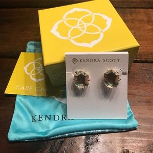 Kendra Scott Morgan earrings in Clear Iridescent