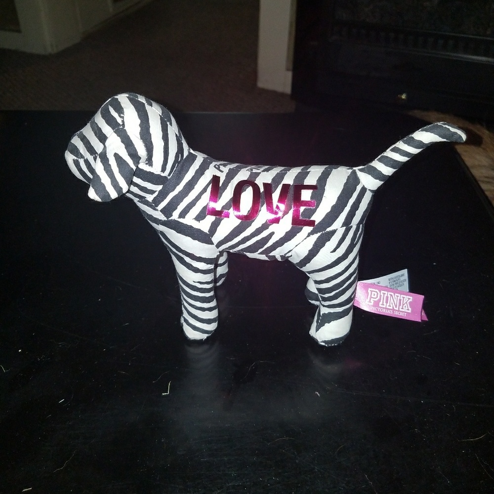 Victoria's Secret Pink zebra print dog