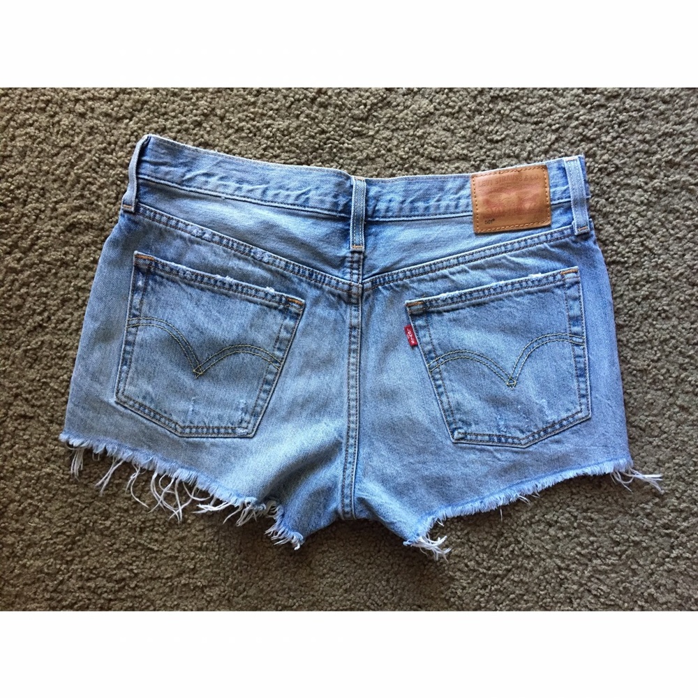 Levi's 501 Ripped Jean Shorts