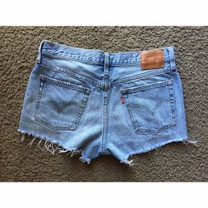 Levi's 501 Ripped Jean Shorts