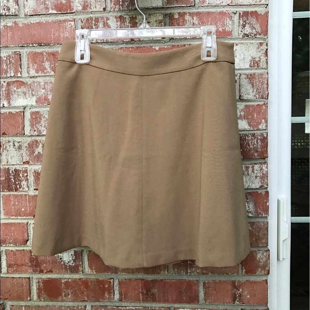 Loft Tan Circle Skirt