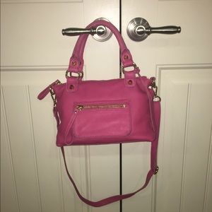 Linea pelle fuchsia satchel bag NWOT