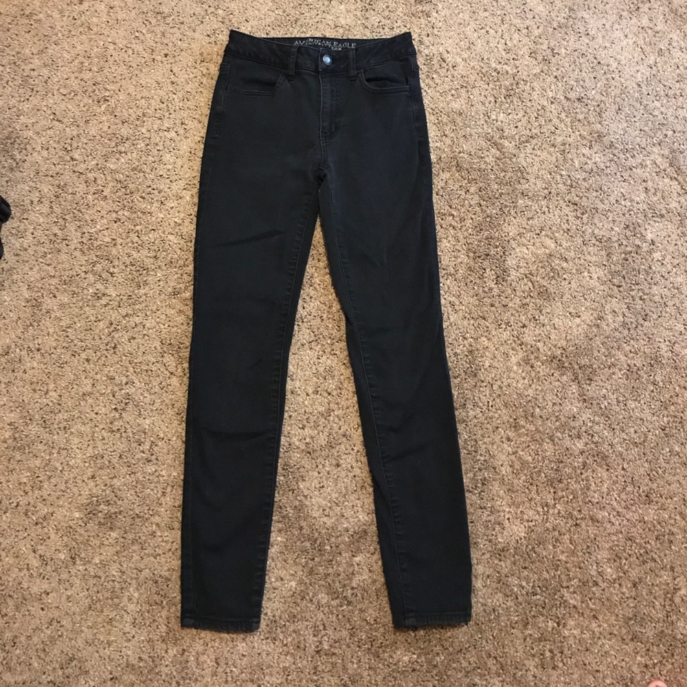 Black AE skinny jeans