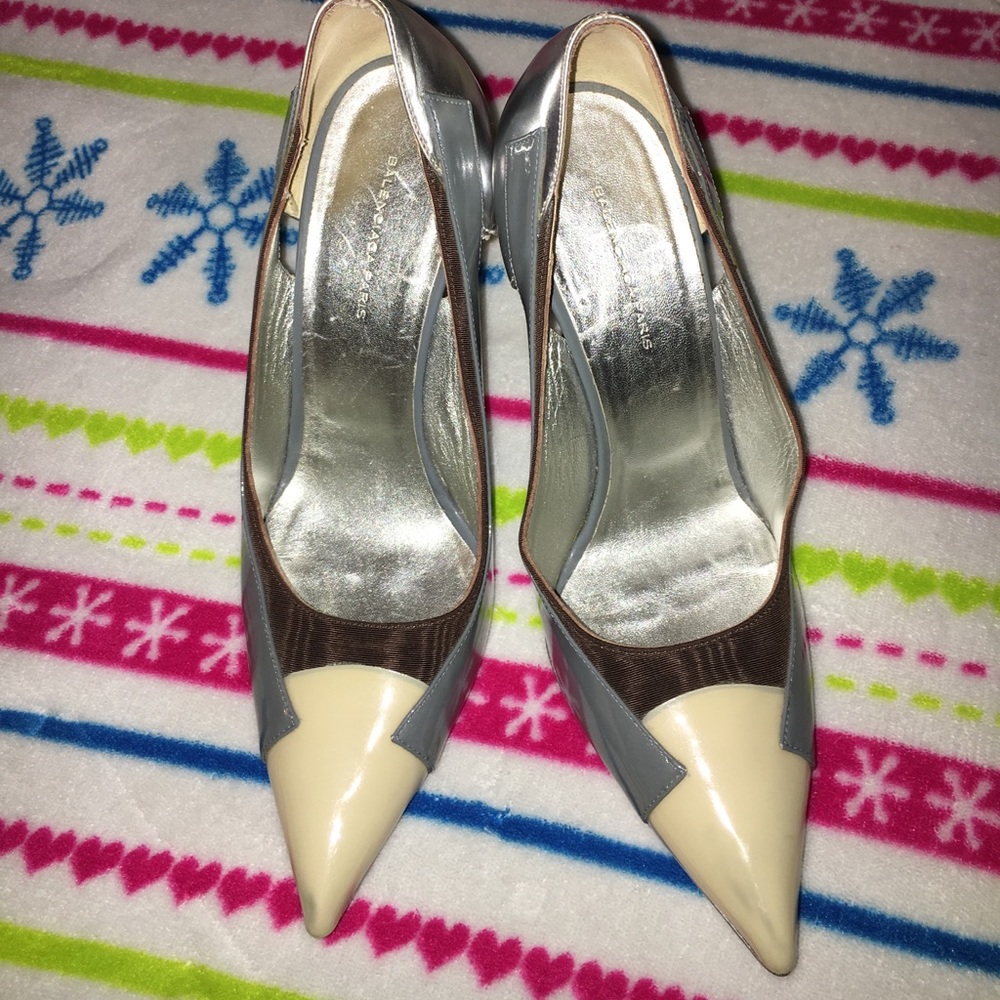 Balenciaga gray heels