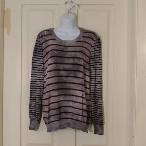 M. Rena distressed sweater