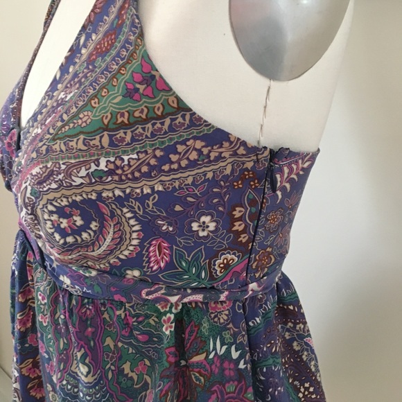 Saks 5th Avenue Silk Paisley Halter Top - Picture 7 of 8