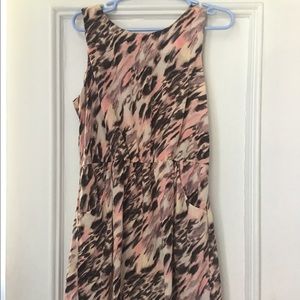 Gap patterned silk dress with pockets