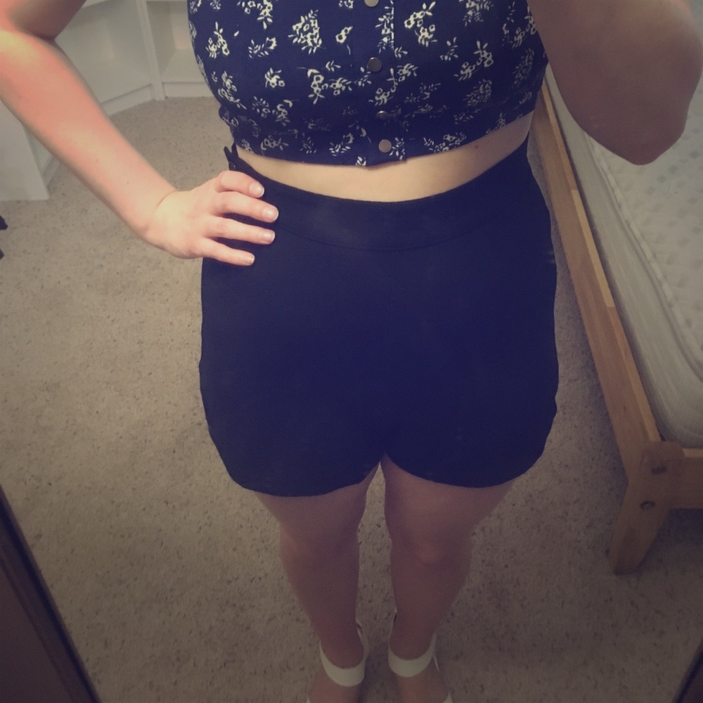 Crepe shorts