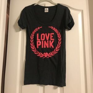 Love pink VS grey and coral shirt!