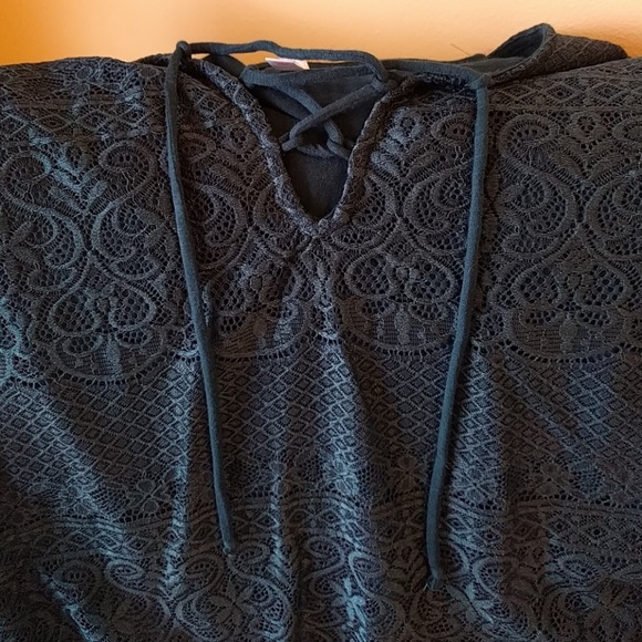 Blue/Green Crochet One Piece - Picture 1 of 2