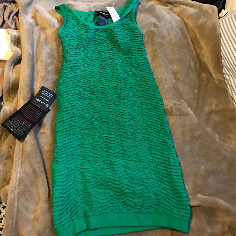 Bebe open back tank dress
