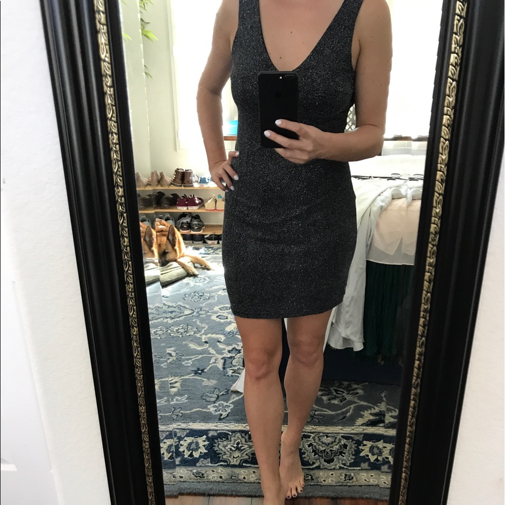 Low back sparkle dress
