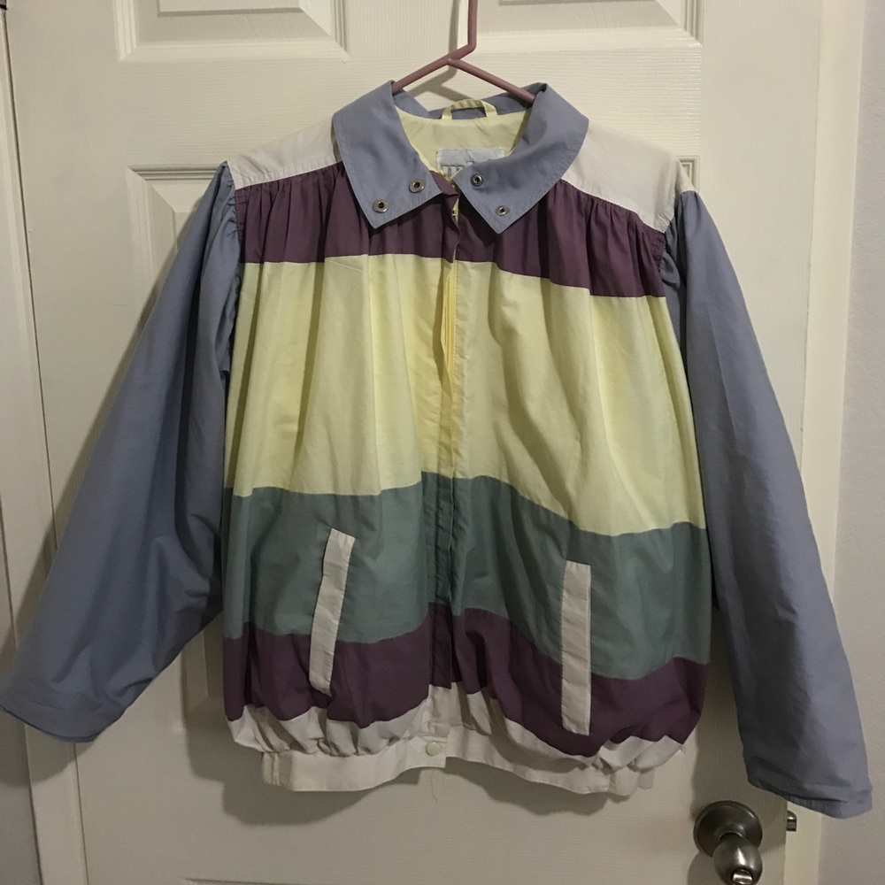 Vintage 80's Retro MHI Windbreaker