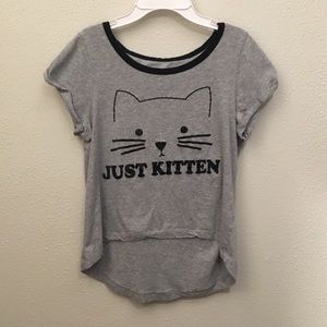 cute "just kitten" shirt