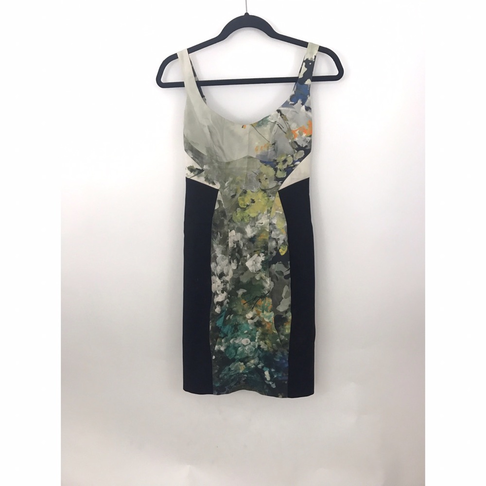 Black multicolor Shift dress