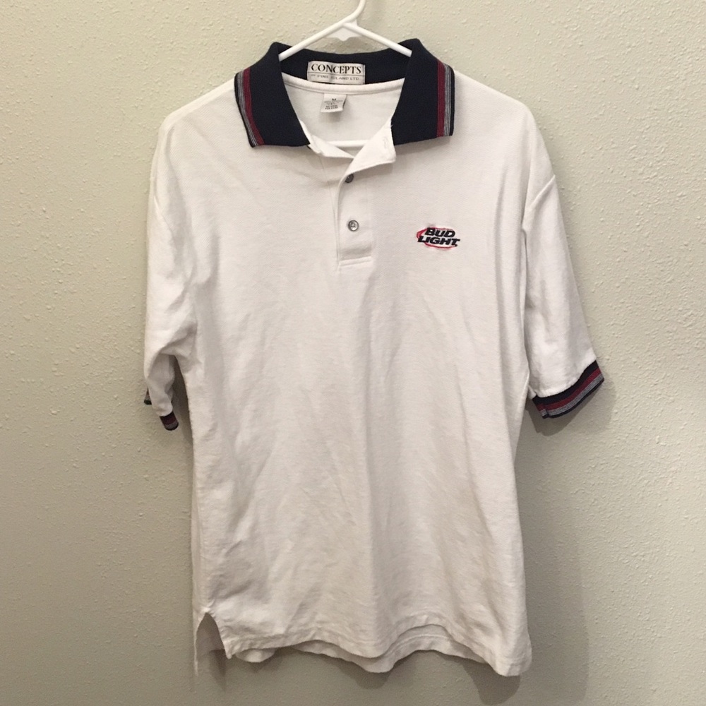 Bud Light polo (party shirt!!)🍒