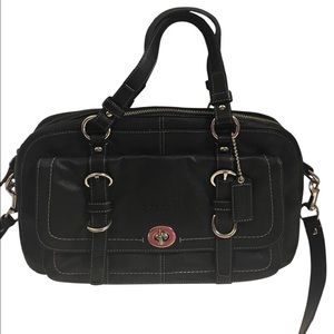 Coach Chelsea Large black leather satchel