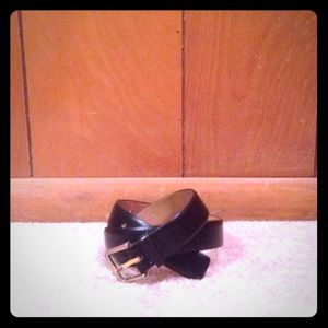 Black belt with gold clasp