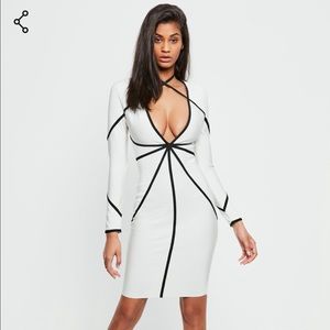 Missguided Bandage dress (White)