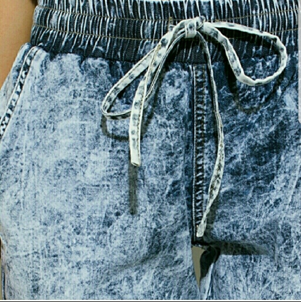 🦎 LAST 1! (S) Awesome acid washed denim joggers - Picture 5 of 5