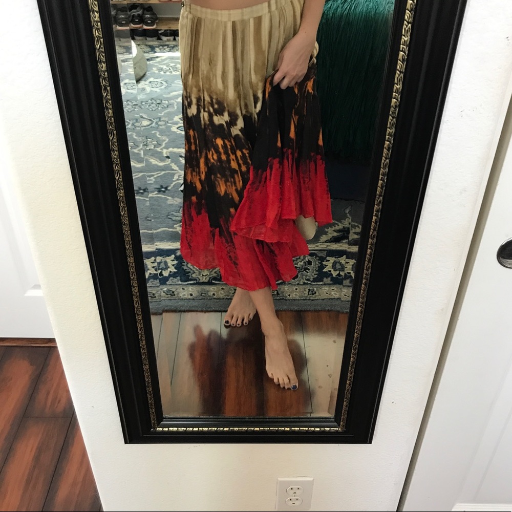 New York and Company tie dye skirt