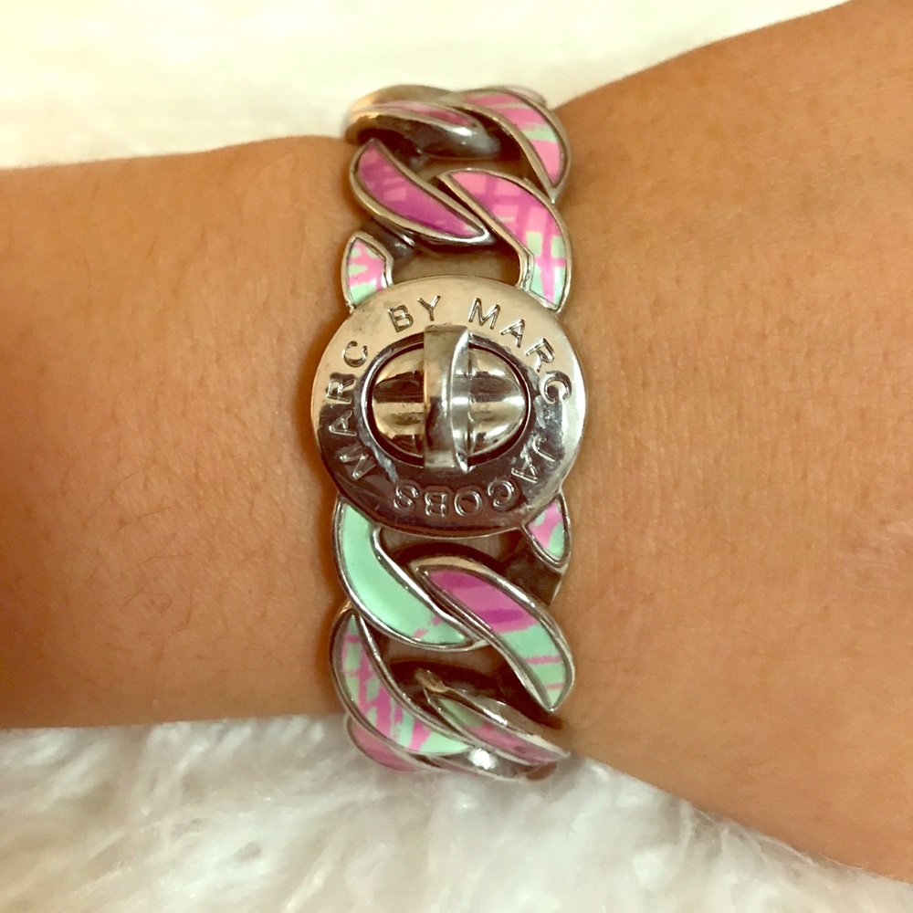Iridescent Marc by Marc Jacobs chain bracelet