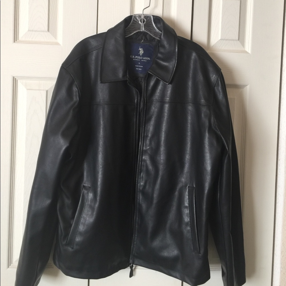 US POLO ASSN BLACK MENS JACKET