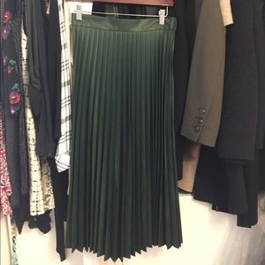 Zara dark green long skirt