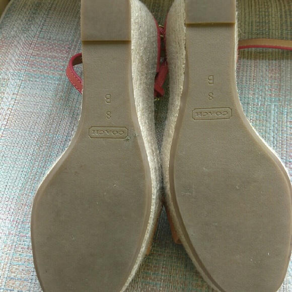 Coach wedge sandles - Picture 2 of 4