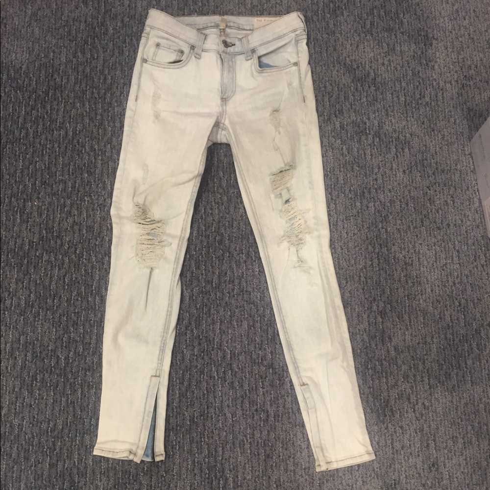 Rag & Bone shredded skinny jean